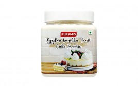 Puramio Eggless Vanilla Fruit Cake Premix  Plastic Jar  350 grams